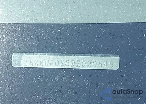 2009 Toyota Corolla Le из США, поврежденный, VIN 1NXBU40E59Z020648